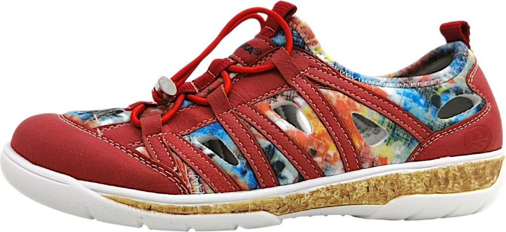 Romika Damenschuhe Halbschuhe Slipper Rot Freizeit, Schuhgröße:40 EU
