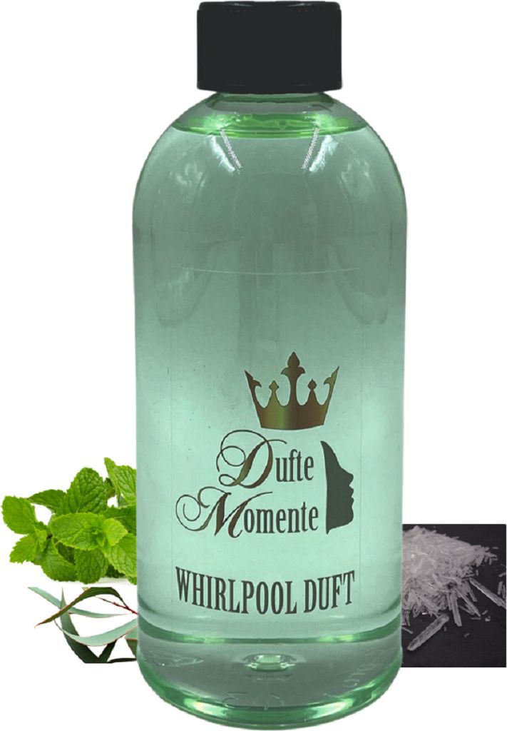 Dufte Momente | Whirlpool Duft 500ml | Polarminze (Eukalyptus, Menthol, Minze | mit naturreinen und natürlichen ätherischen Ölen | kein Schaum |...