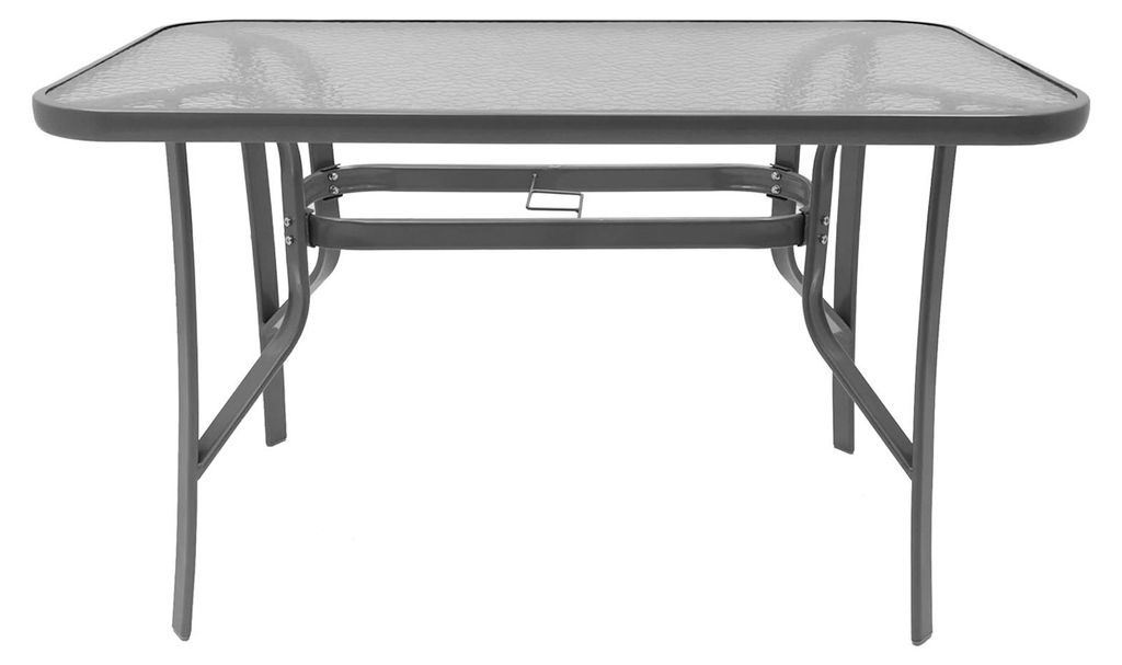 Szklany stół ogrodowy na taras Majorka Duo 150x80 cm Zdjęcie produktu 