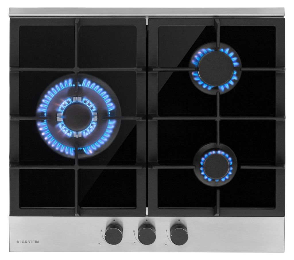 Klarstein Gaskocher 3-Flammig, 6,2kW Einbau-Gaskocher für Produktbild 