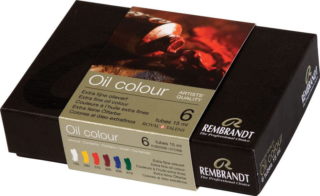 Rembrandt Ölfarben Starter-Set | 6 x 15 ml