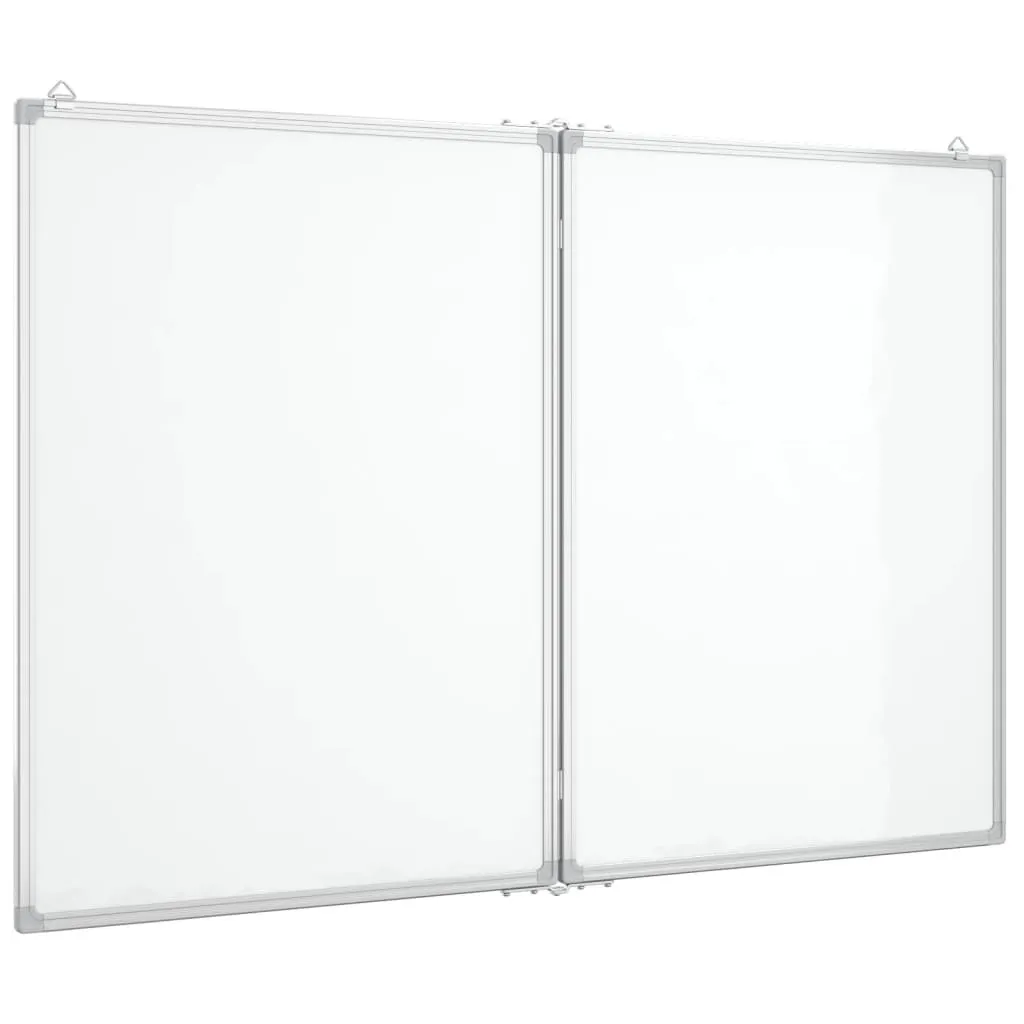 vidaXL Lavagna magnetica pieghevole 120x100x1,7 cm alluminio