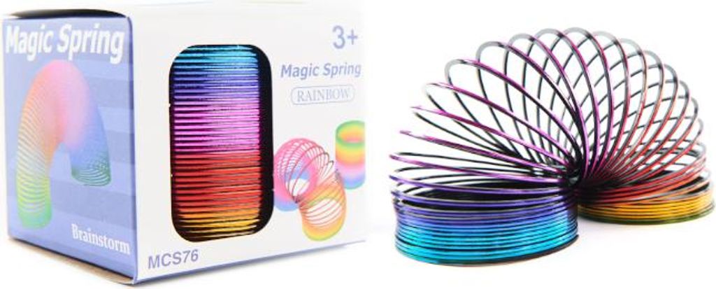 Regenbogen Spirale 7cm - Magische Spiralfeder Spielzeug Antistress für Kinder & Party