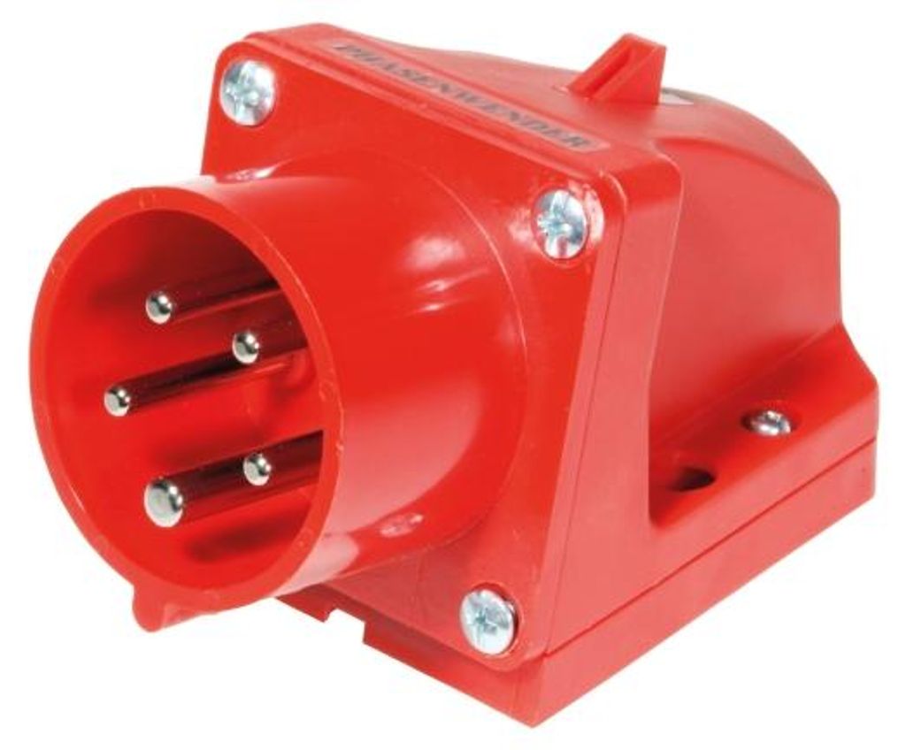 Sirox, enchufe mural, color rojo, 5 polos, 32A, 6 horas, Imagen del producto 