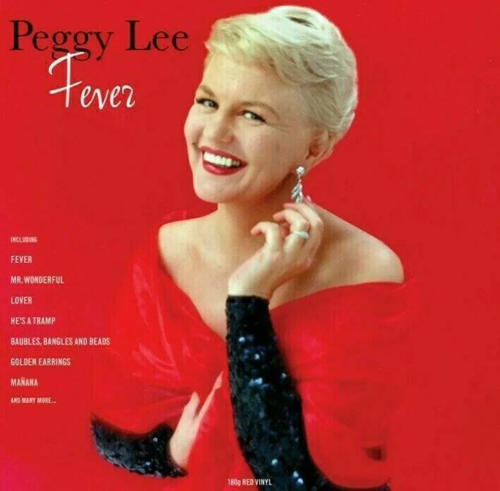 Disque Vinyle Peggy Lee Fever Album Jazz Rouge 180g pour Tourne-disque