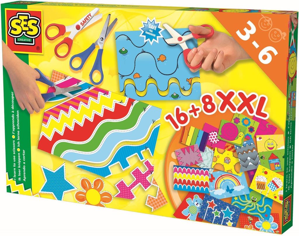 SES Creative 14828 Schneideset XXL, Sicherheitsschere und Produktbild 
