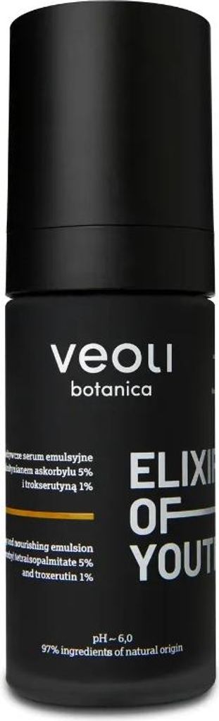 Veoli Botanica ELIXIR OF YOUTH aufhellendes und nährendes Gesichtsserum 30 ml