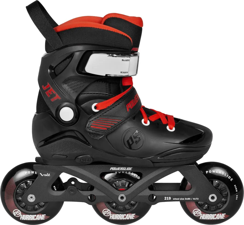 Powerslide Jet Pro Black : roller évolutif idéal pour le loisir en 27-30