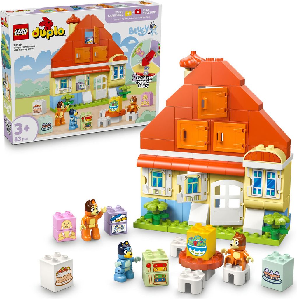 LEGO DUPLO Dom Bluey a pamäťová hra, Stavebnica, 3 rok / Obrázok produktu 