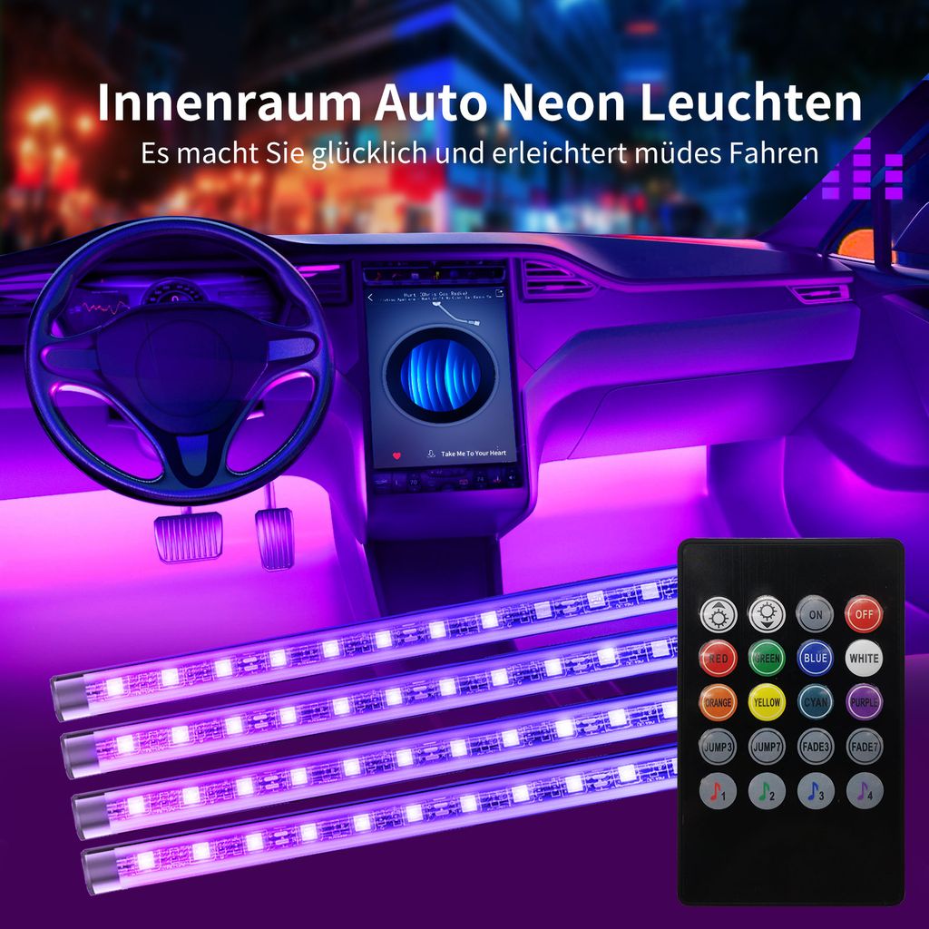 5M Ambientebeleuchtung Auto Innenbeleuchtung LED Lichtleiste Blau USB Auto