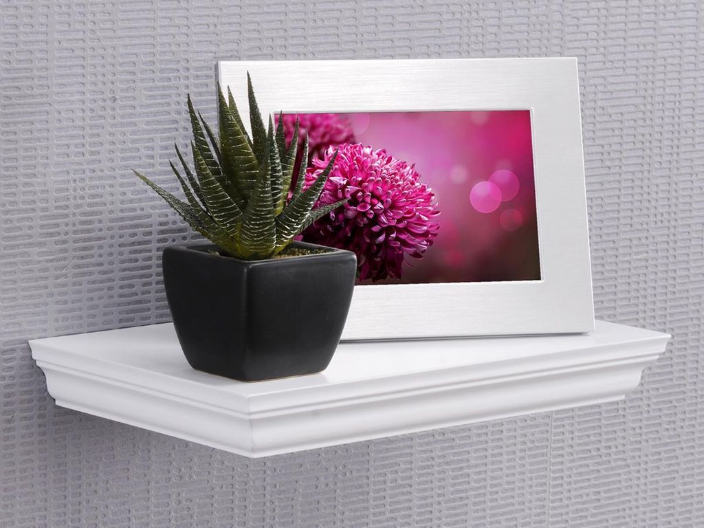 Półka ścienna >Landsted< w kolorze białym – 30 x 3,8 Zdjęcie produktu 