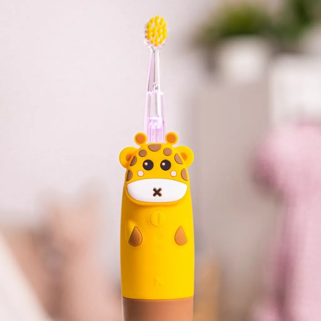 innoGIO GIOGiraffe Brosse à dents sonique jaune pour enfants 1 pc - 4
