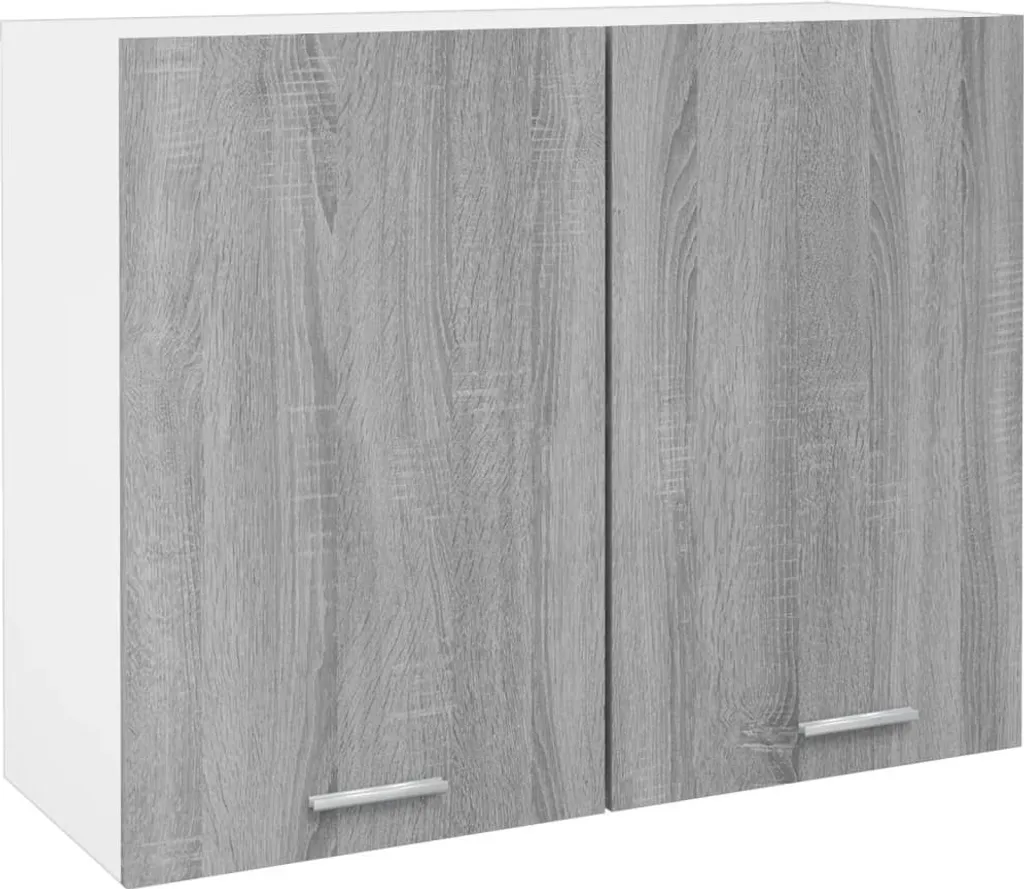 Parete Attrezzata Grey Sonoma 80x31x60 cm - Mobile Soggiorno Legno