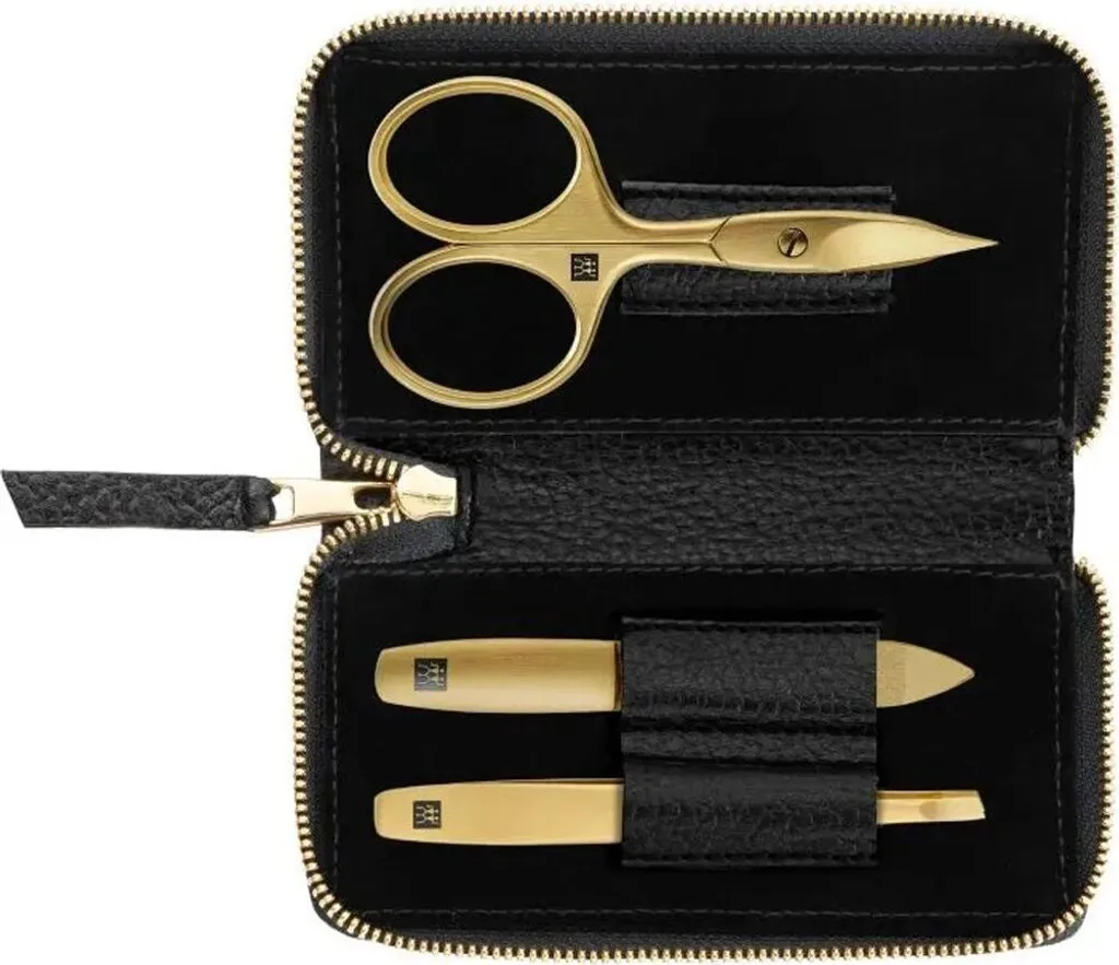 Nécessaire de manucure et pédicure ZWILLING 3 accessoires cuir noir