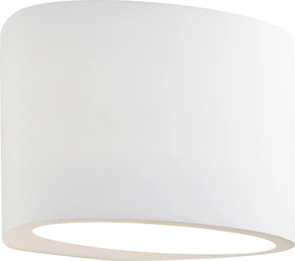 Applique Murale Plâtre G9 Ovale pour Éclairage Indirect Déco Personnalisée