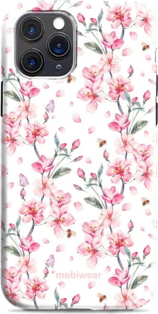 Handyhülle für iPhone 11 Pro Max, Mobiwear Elite Pro, Japanischer Blumenstrauß