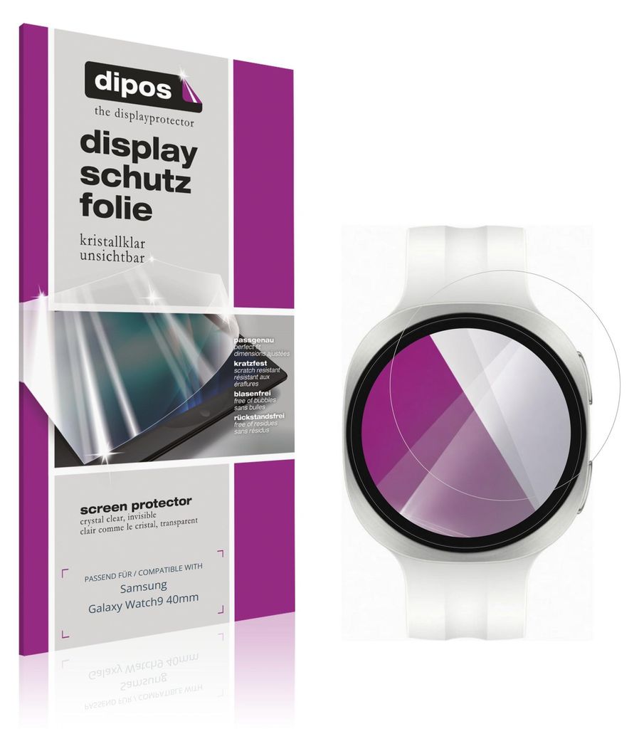 6x Schutzfolie für Samsung Galaxy Watch9 40mm klar Produktbild 