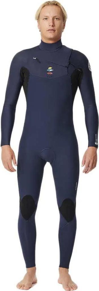 Rip Curl Dawn Patrol 4/3 Mm Gb St Langarm-neoprenanzug Mit Brustreißverschluss Blau MT Mann Blau MT