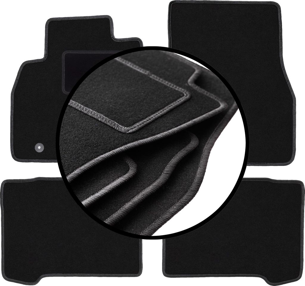 Komplettset Veloursmatten für: Mitsubishi Grandis Minivan (2004-2010)
