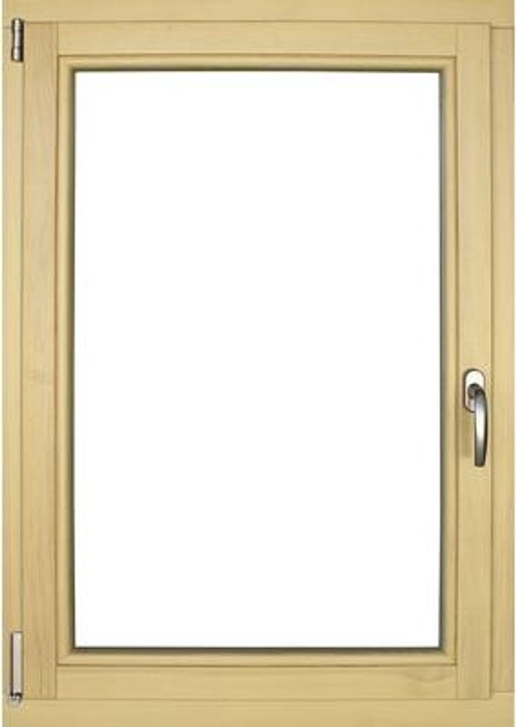 Holzfenster Kiefer lackiert 750x1200 mm DIN Links Produktbild 