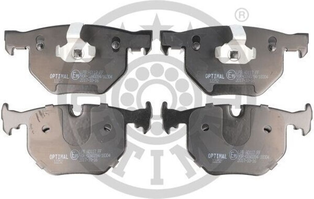 OPTIMAL Bremsbeläge Satz Hinten Bremsklötze für BMW 7 (E65, E66, E67) BP-12252