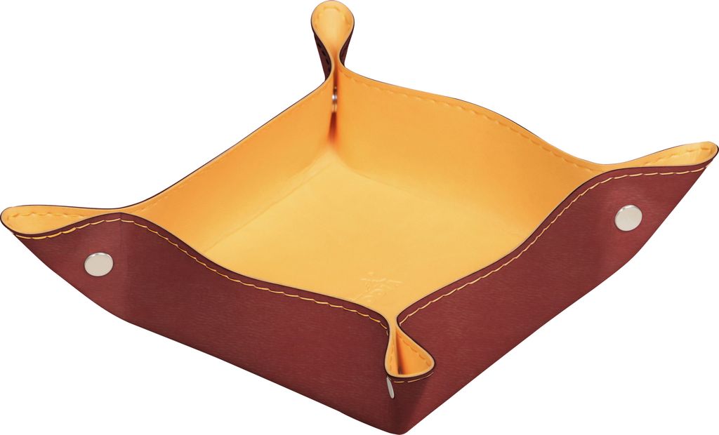 Rhodia 2x Taschenleerer aus italienischem Kunstleder 12x12x4,5cm Nacarat 194588C