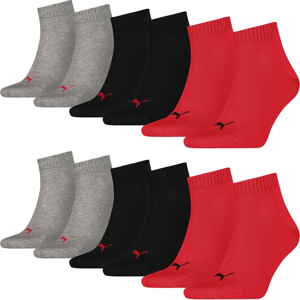 6 Paar PUMA Uni Quarter Socken Produktbild 