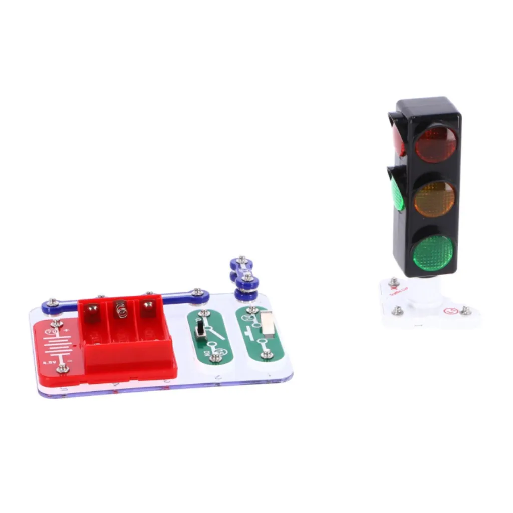Jeu de Construction Feu de Signalisation DIY pour Apprendre les Sciences