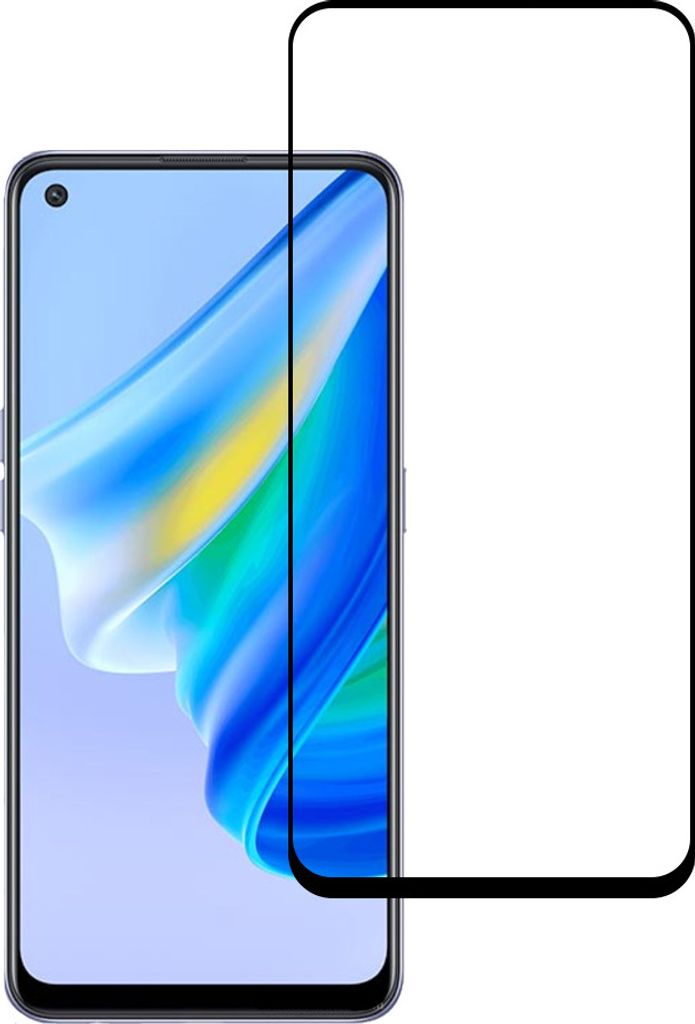 Smartphonica Displayschutzfolie geeignet für Oppo Reno 6 Lite - Full Cover Tempered Glass - Gehärtetes Glas geeignet für Oppo Reno 6 Lite