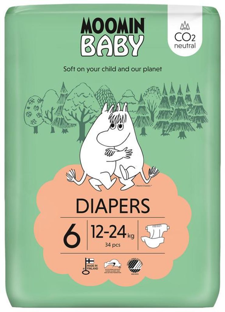 Moomin Baby Luiers 6 (34 stuks) Productafbeelding 