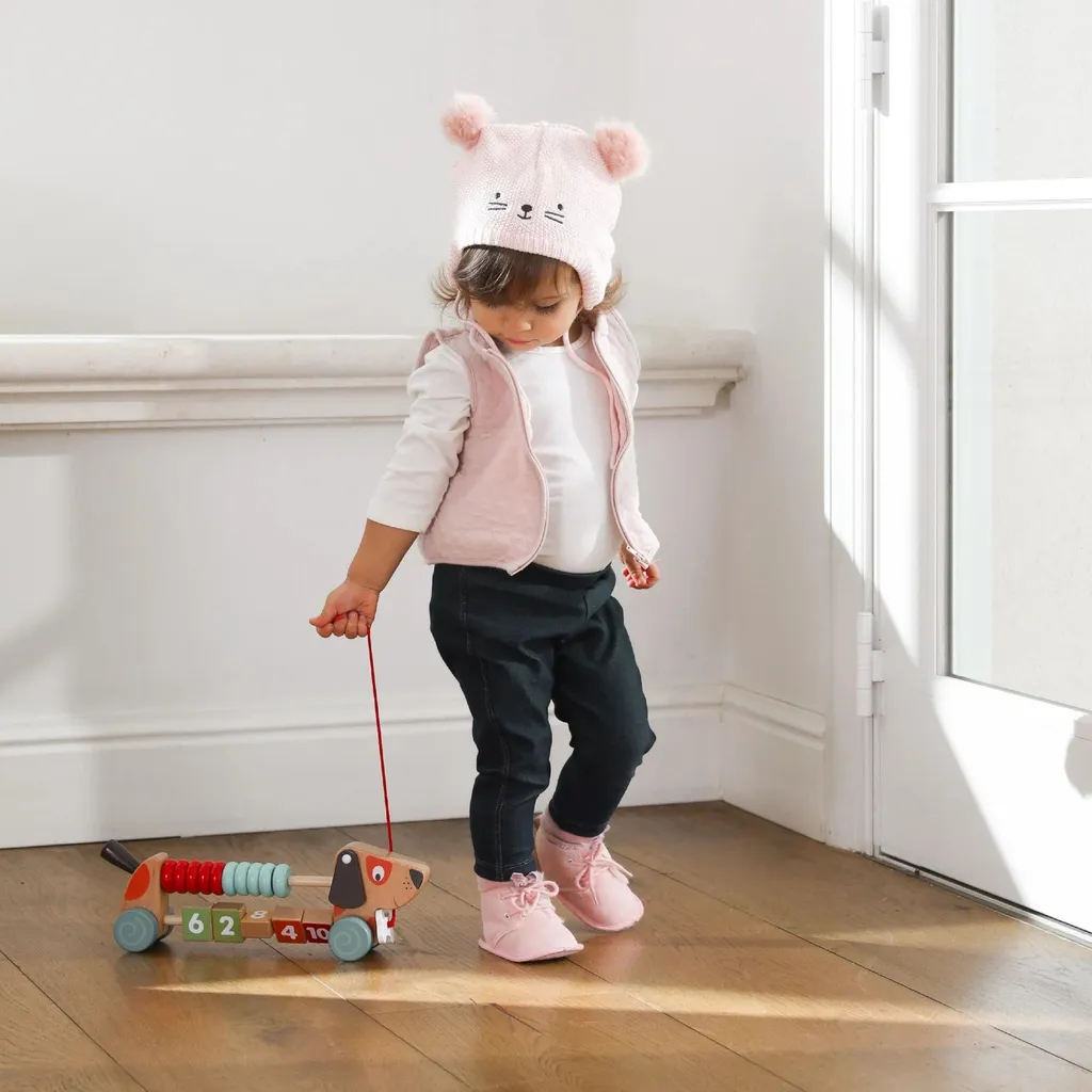 Counting Pull-A-Pup Edushape : jouet à tirer pour stimuler la marche