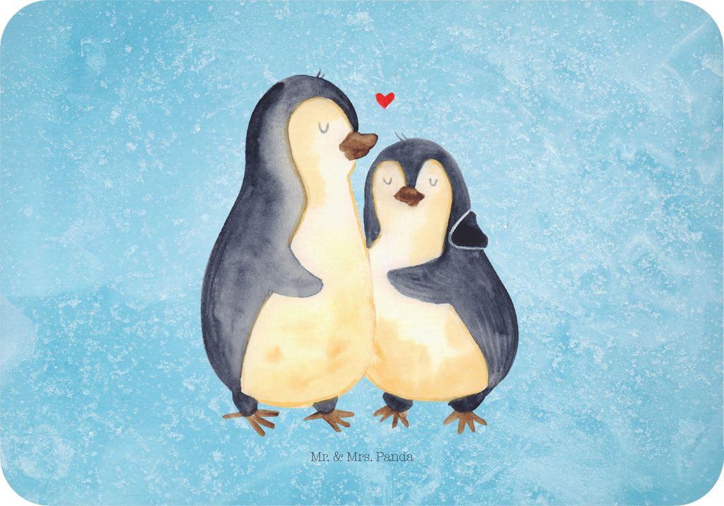 Mr. & Mrs. Panda magnet Pinguin umarmen - Eisblau - Geschenk, Liebe, Hochzeitsgeschenk, wandmagnet, whiteboardmagnet, Umarmung, haftmagnet, Hochzei...
