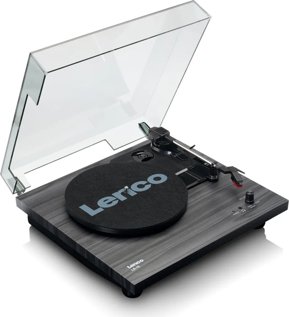 Giradischi Moderno Lenco LS-10BK Nero - Stile e Vinile per Casa - 7