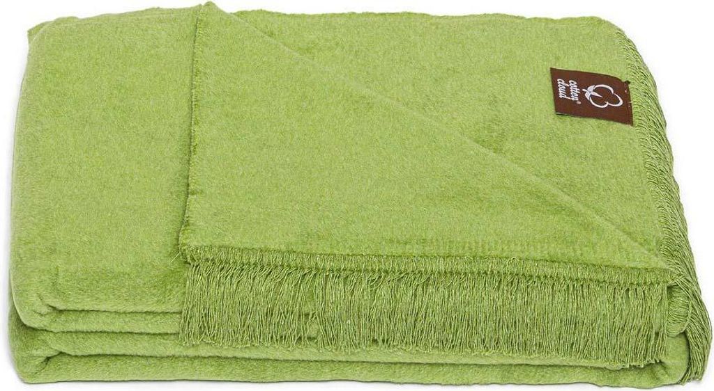 UMIPLED | Kuscheldecke, Sofaüberwurf Decke, Dicke Sofadecke, Couchdecke, Flauschige, Wohndecke für Couch, 150x200cm, 430 g/m2 - Grün