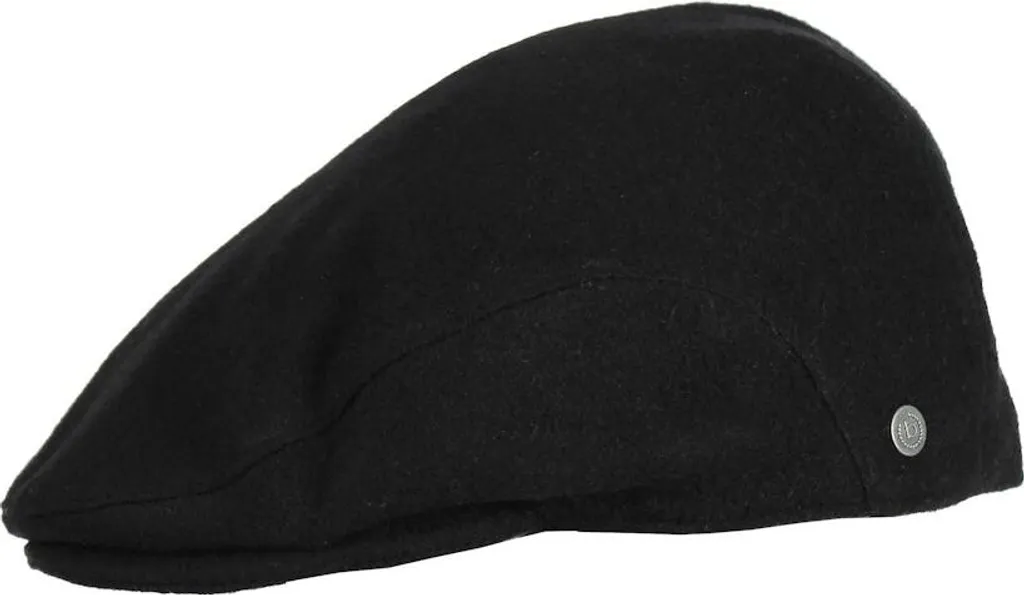 Casquette plate en laine noire coupe-vent Bugatti pour homme taille 57