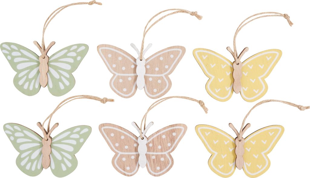 VBS Anhänger Schmetterling "Liva", 6-tlg.