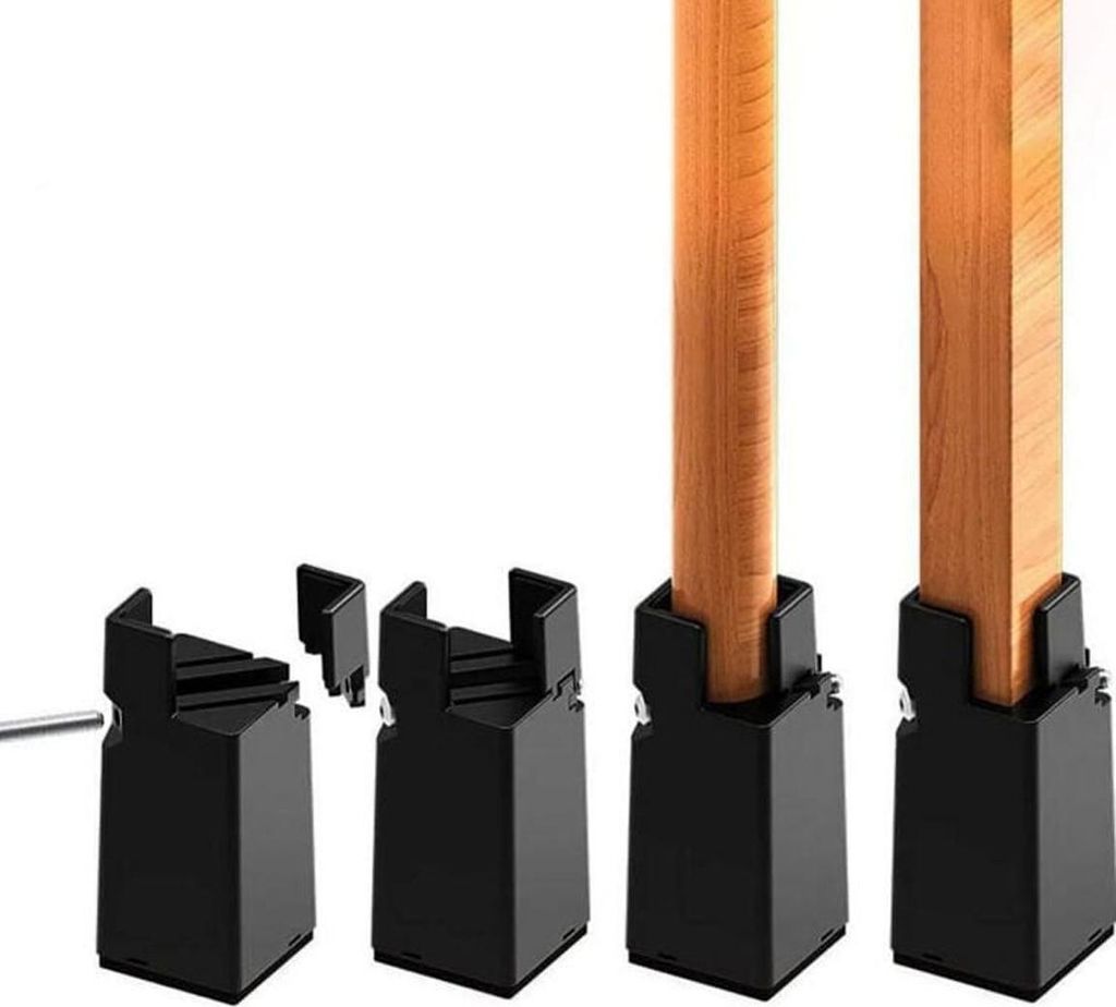 Möbelerhöhungen, 4 robuste Stuhlerhöhungen, trägt bis zu Produktbild 