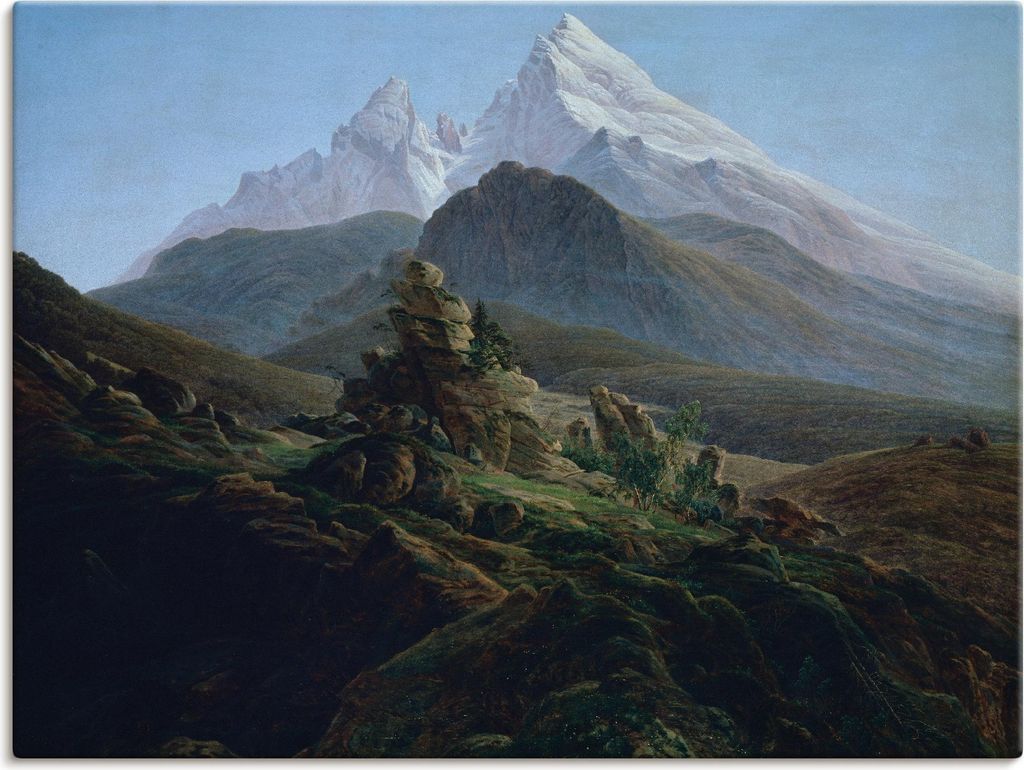 ARTland Leinwandbild Der Watzmann. Um 1824 Größe: 40x30 cm Produktbild 