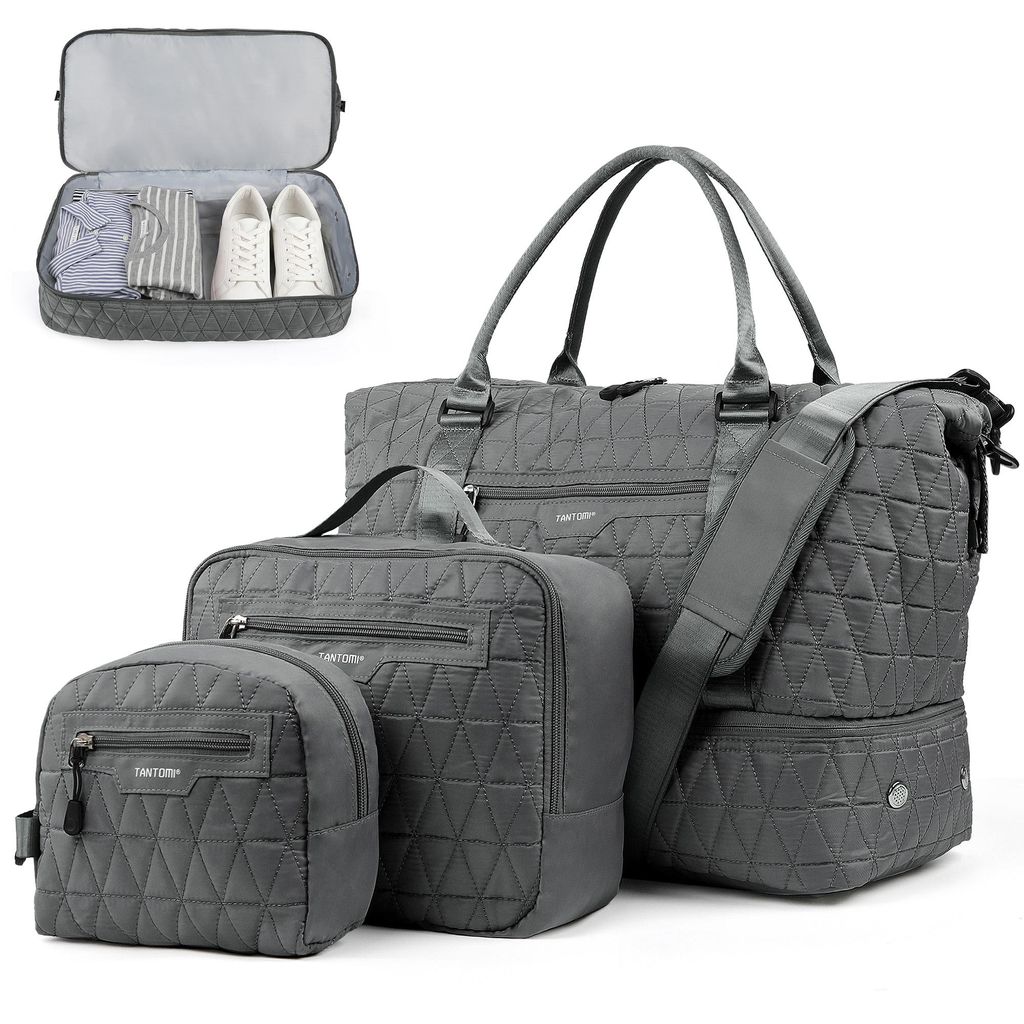 Reisetasche Set Damen, 46x23x35cm Weekender Handgepäck Produktbild 