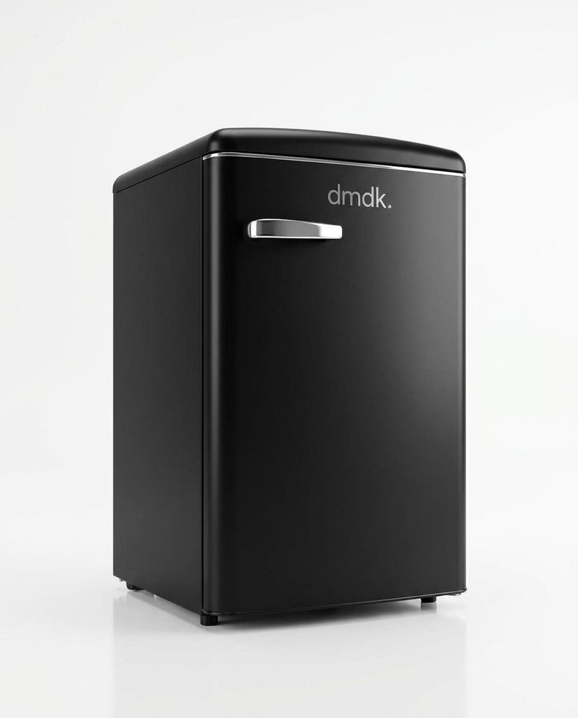 DMDK DKB1 Réfrigérateur de table rétro avec compartiment Image du produit 