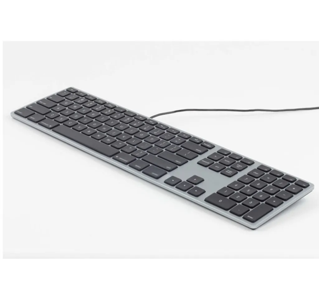 Clavier pour Mac Filaire Matias FK318LB-FR Idéal pour Travail Nocturne