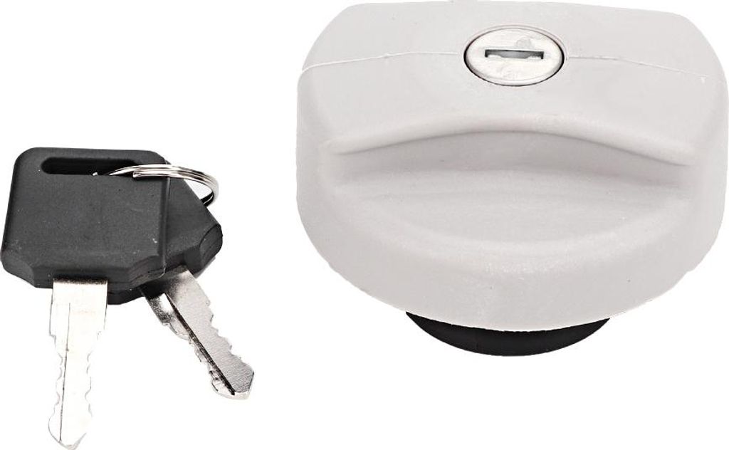 Kraftstofftank Benzinkappe Grau Abdeckung Verriegelung +Tasten 1702834 93224461 Passform für Vauxhall Opel Vectra Astra