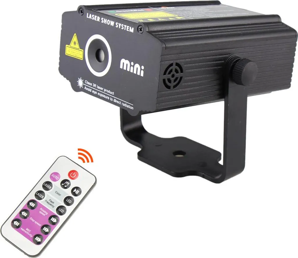 Projecteur laser extérieur avec télécommande et 4 motifs interchangeables - 3