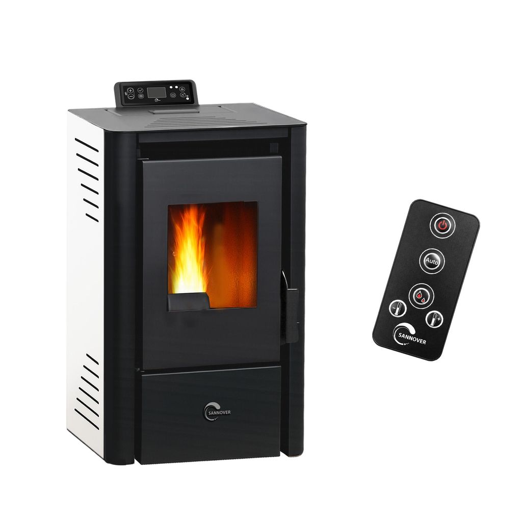 Piec na pellet Anita 9,4 kW Sannover biały Zdjęcie produktu 
