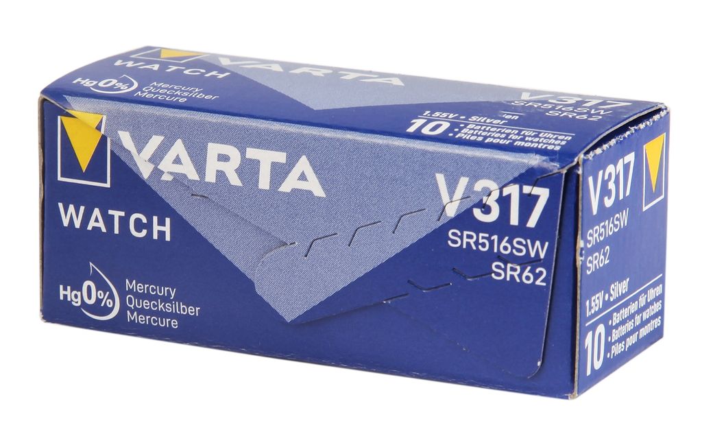 Varta SR516 SW/SR62 SW/V317 1BL, Einwegbatterie, Siler-Oxid Produktbild 