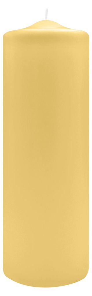 Spitzkopf Stumpen Kerzen Grapefruit Hellgelb 30 x Ø 9 cm, 6 Produktbild 