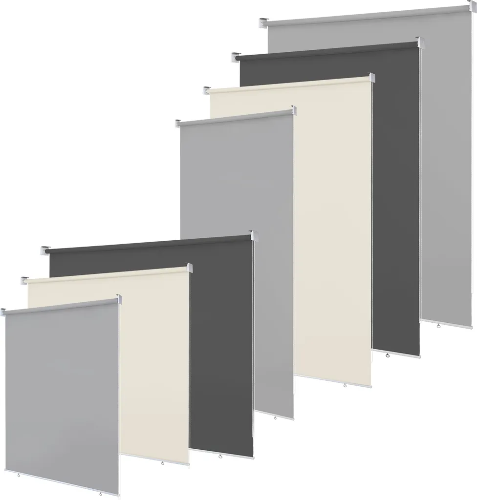 Tenda da Sole Verticale Jayseuw Grigio 100x240cm | Privacy e Ombra