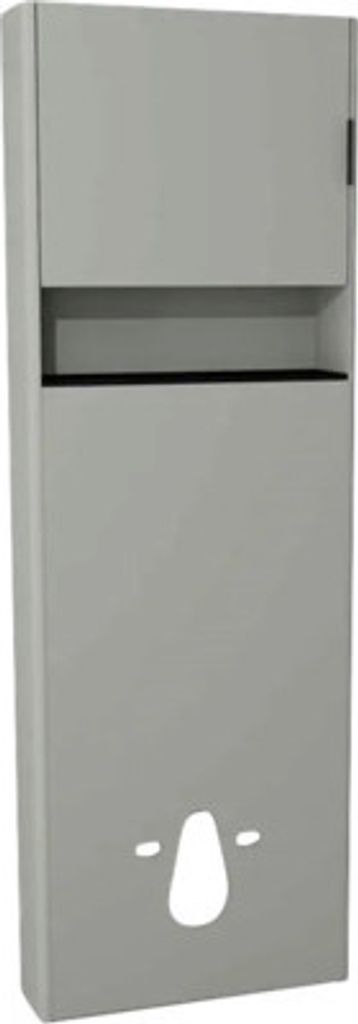 Devo Spülkastenverkleidung Lotos links BxHxT 65 x 190 x 19 cm perfect touch stahlgrau/soft black