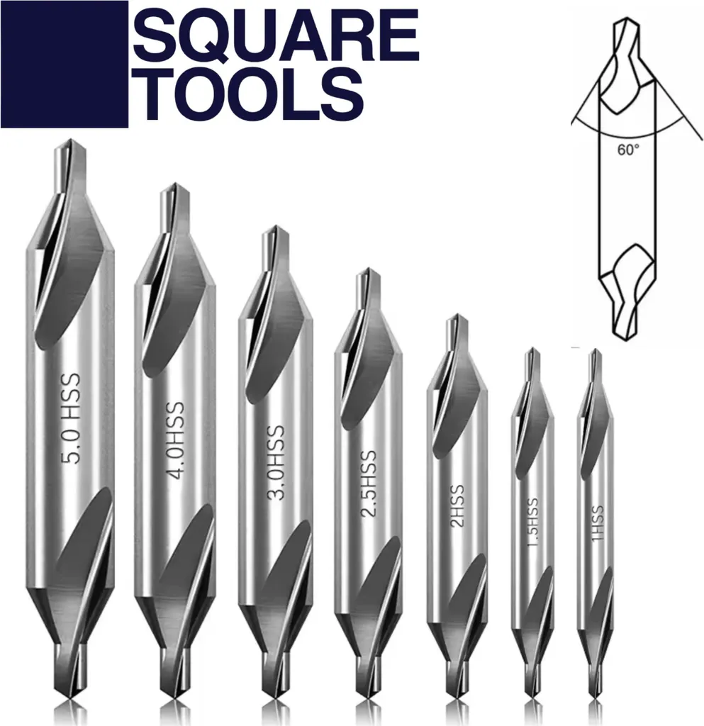 Pack forets à centrer pour tour à métaux - 7 outils pour perçage net