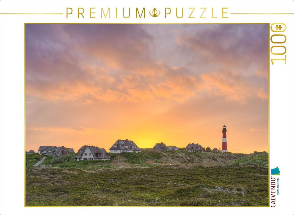 CALVENDO Puzzle Sonnenaufgang in Hörnum auf Sylt | 1000 Teile Lege-Größe 64x48cm Foto-Puzzle für glückliche Stunden